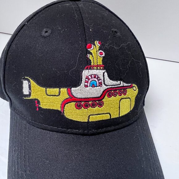 The Beatles Yellow Submarine 2018 Embroidered Black Cotton Adjustable Dad Hat - Picture 2 of 7